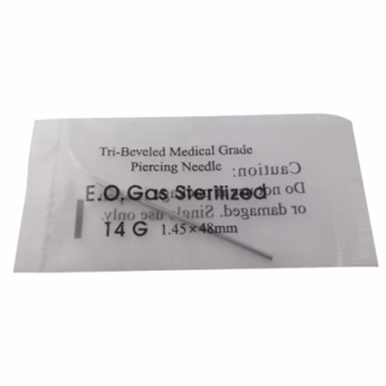 Einweg-Tattoo-Piercingzubehör aus 48 mm Edelstahl für Körperkunst